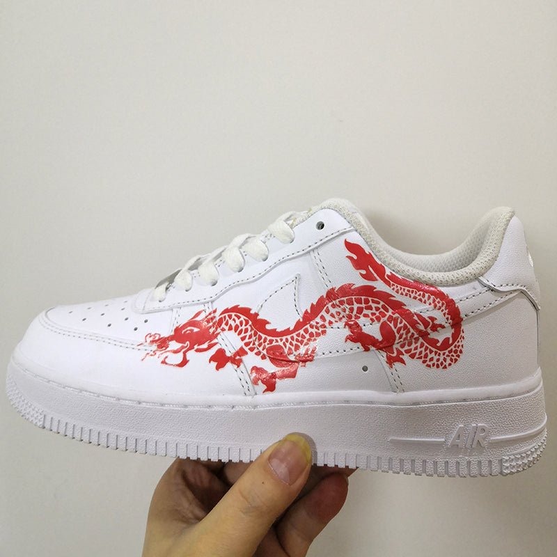 Red Dragon For Custom Air Force 1, Perfect Size For Nike Shoes Swoosh, Easy  Apply and Cool Design For Christmas Gift
