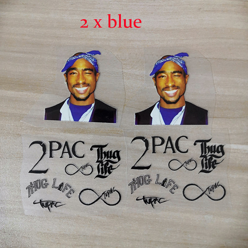 tupac blue bandana