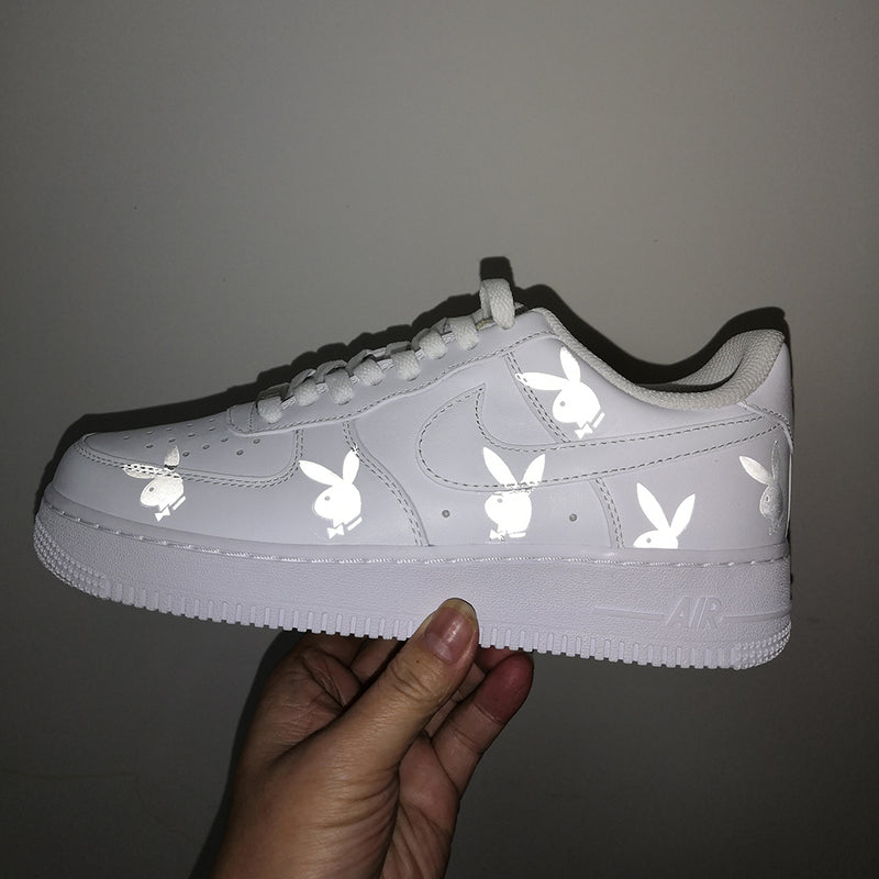 Blue Playboy Bunny Heat Transfer Decal for Air Force 1 Customs. –  theshoesgirl