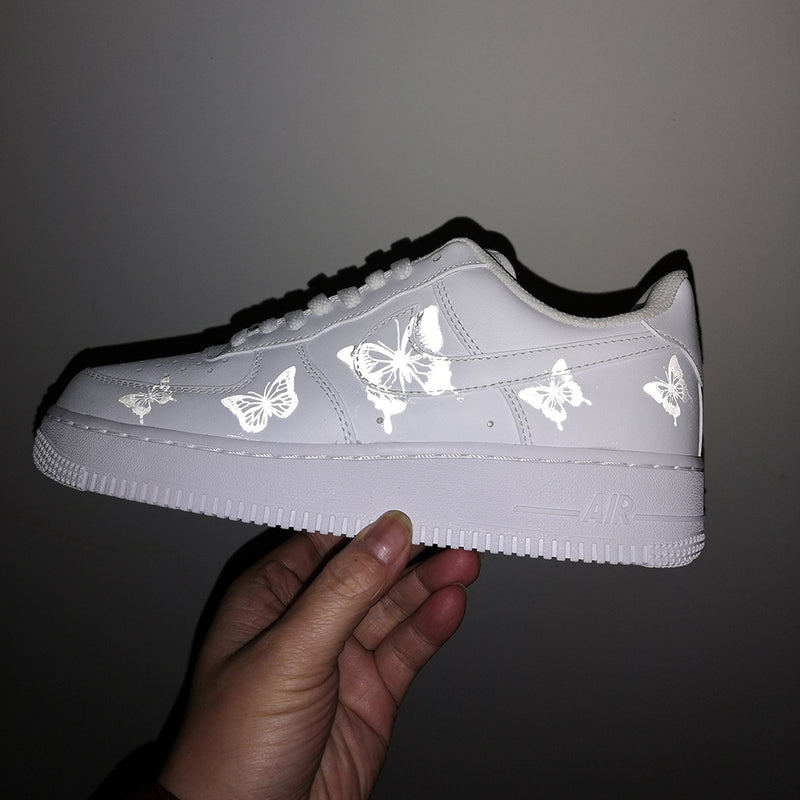 Butterfly Heat Transfer Reflective Patches For Custom Air Force 1s –  theshoesgirl